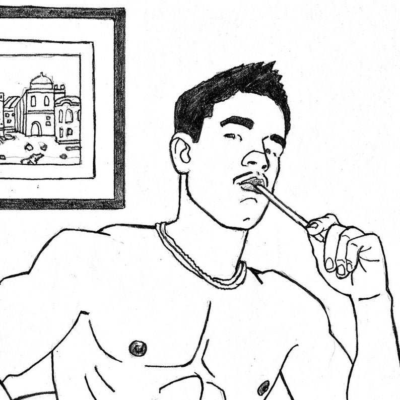 sketching nude models
