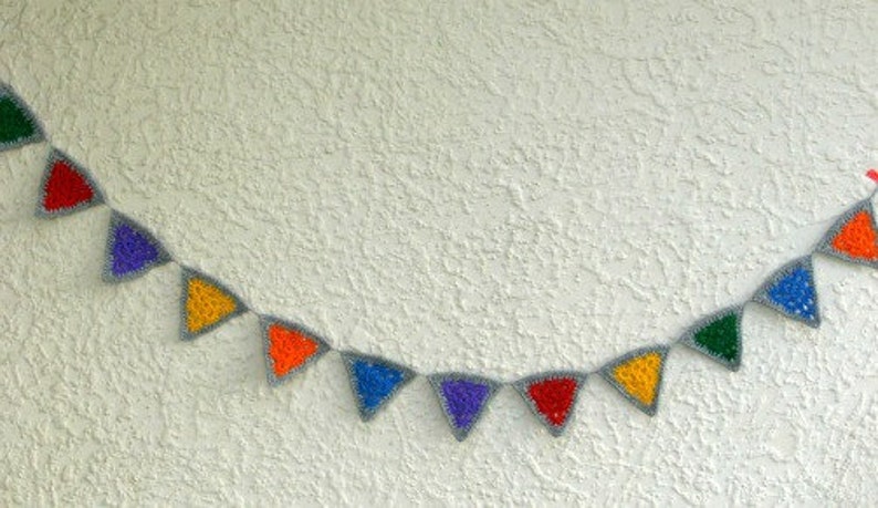 Granny Triangle Bunting Crochet Pattern PDF File Alexandra MackeNZie image 4