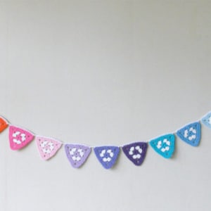 Granny Triangle Bunting Crochet Pattern PDF File Alexandra MackeNZie image 1