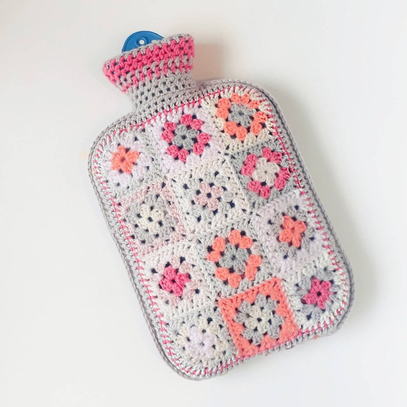 Granny Square Hot Water Bottle Cover PATTERN PDF DIY Hottie Etsy UK