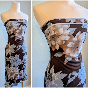 Robe D'été Bustier Fleurie Multicolore - Taille S, En Viscose, Neuf Sans étiquettes