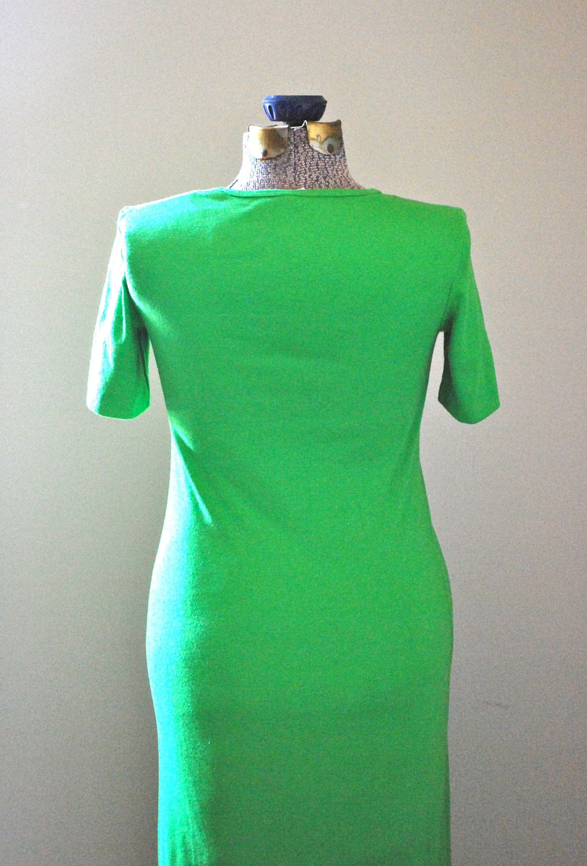 Vibrant Green T-shirt Dress // Bright Green Summer Dress // - Etsy