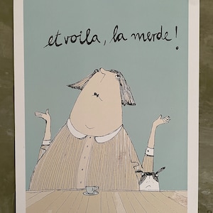 Stampa A4 dell'immagine originale, La Merde