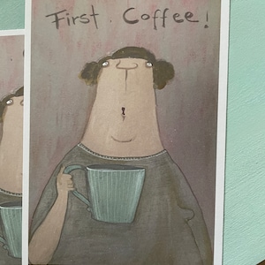 Cartes de vœux, set de cartes CAFÉ d'abord !