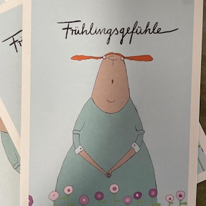 Ansichtkaartenset Spring Feelings, 4 kaarten, ansichtkaarten
