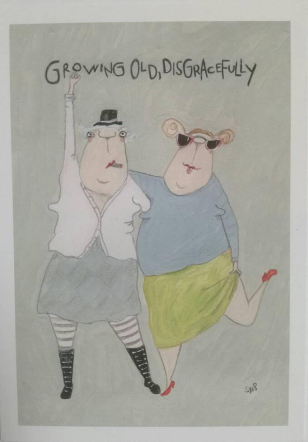 Vier Postkarten, neue Postkarten, lustige Postkarten, Kittiekat