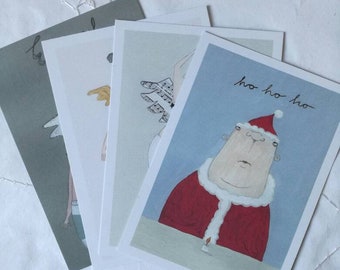 Tarjetas navideñas Kittiekat, postales navideñas, tarjetas navideñas divertidas