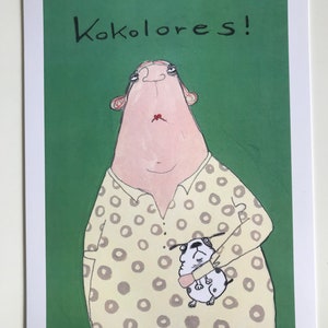 Impresión de imagen original, ilustración, Kokolores