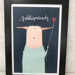 Print of original picture, illustration, Schliepdisch