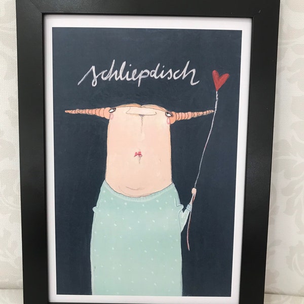 Druck von Originalbild, Illustration, Schliepdisch