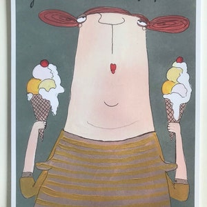Ansichtkaartenset Gisela, dames, grappige ansichtkaarten