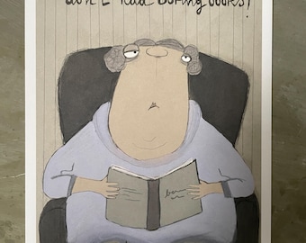 POSTAL No leas libros aburridos