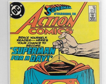 Action Comics #581 - Superman - 1986 // DC Comics // Superman for a day