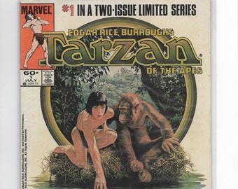 Marvel 1984 Tarzan of the Apes comic // vintage comics