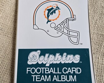VINTAGE Dolphins Football Card Team Album