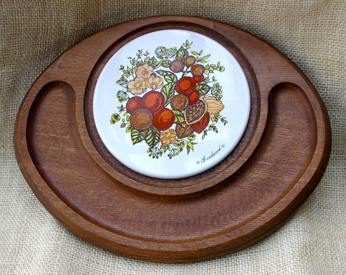 Goodwood Cheese and Cracker Tray / Vintage Wooden Cheese Server Etsy