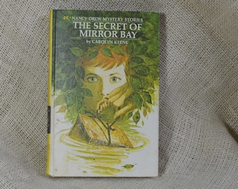 Nancy Drew #49 The secret of mirror bay // Vintage Hard cover mystery book for young readers // Young adult literature