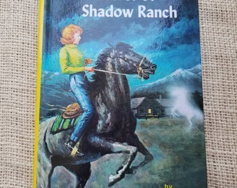Nancy Drew #5 The secret of Shadow Ranch // Vintage Hard cover mystery book for young readers // Young adult literature