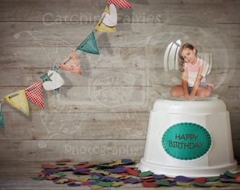 Digitaler Hintergrund/Vorlage/Fotografie/Photoshop "Happy Birthday II". Direkter Download.