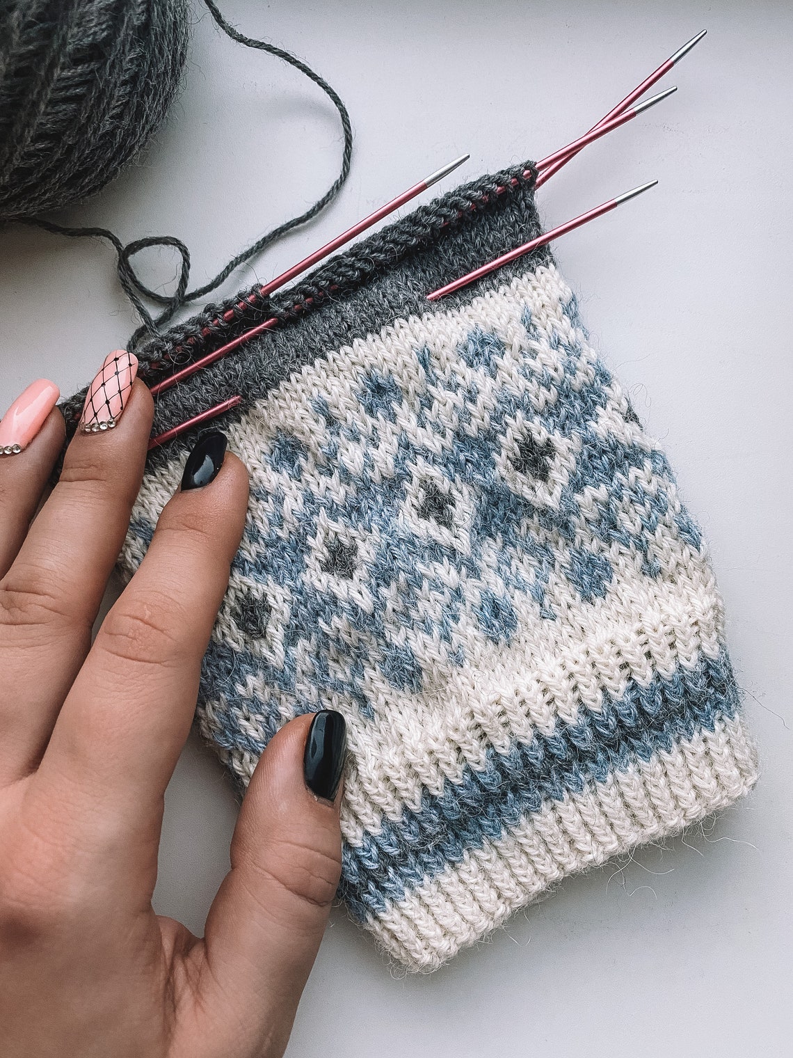 KNITTING PATTERN Forest Socks Fair Isle Socks Knitting Etsy