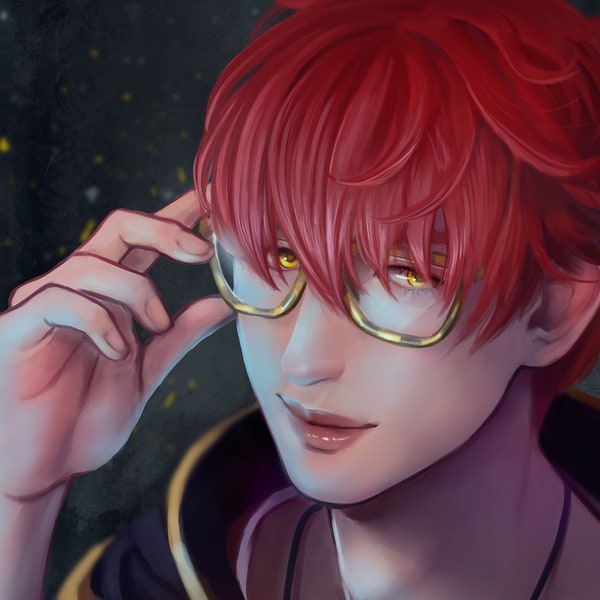 707 - Saeyoung Choi - Luciel - Mystic Messenger - Otome - Anime - Painting