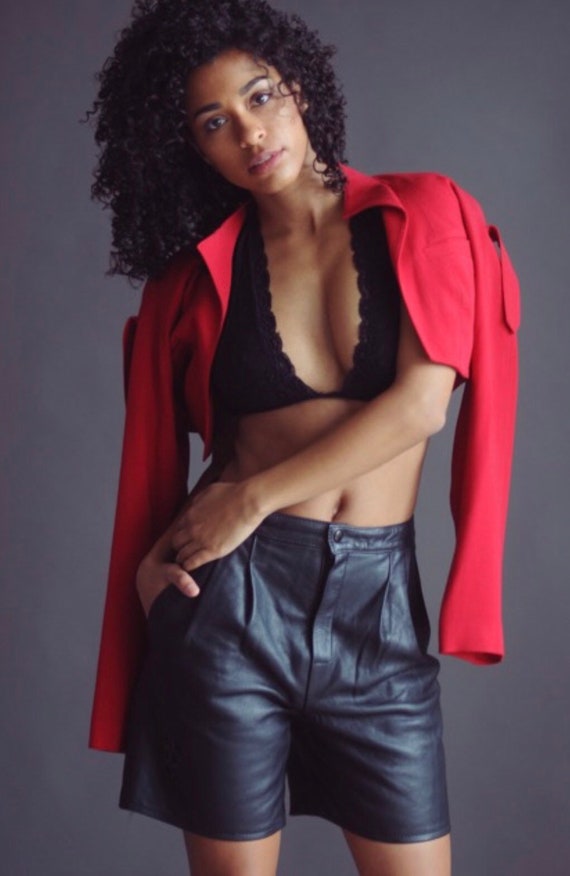 Vintage Leather Shorts