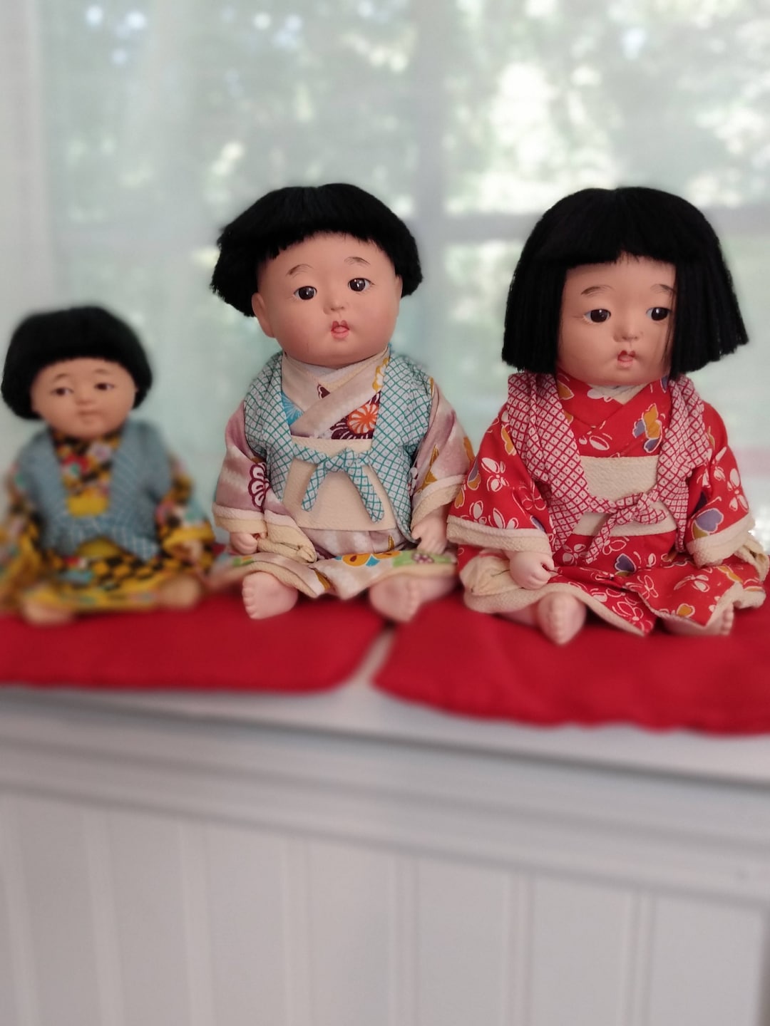 Asian Baby Dolls: Japanese Infant Doll Set, Nursery Decor - Etsy