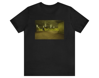 Camiseta de manga corta de terror analógico de The Backrooms