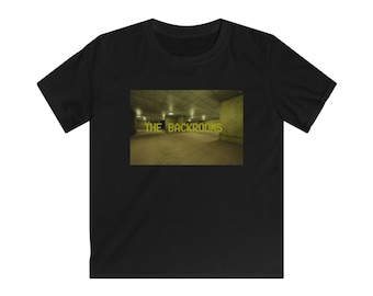 The Backrooms analog horror game Kids Softstyle Tee T Shirt