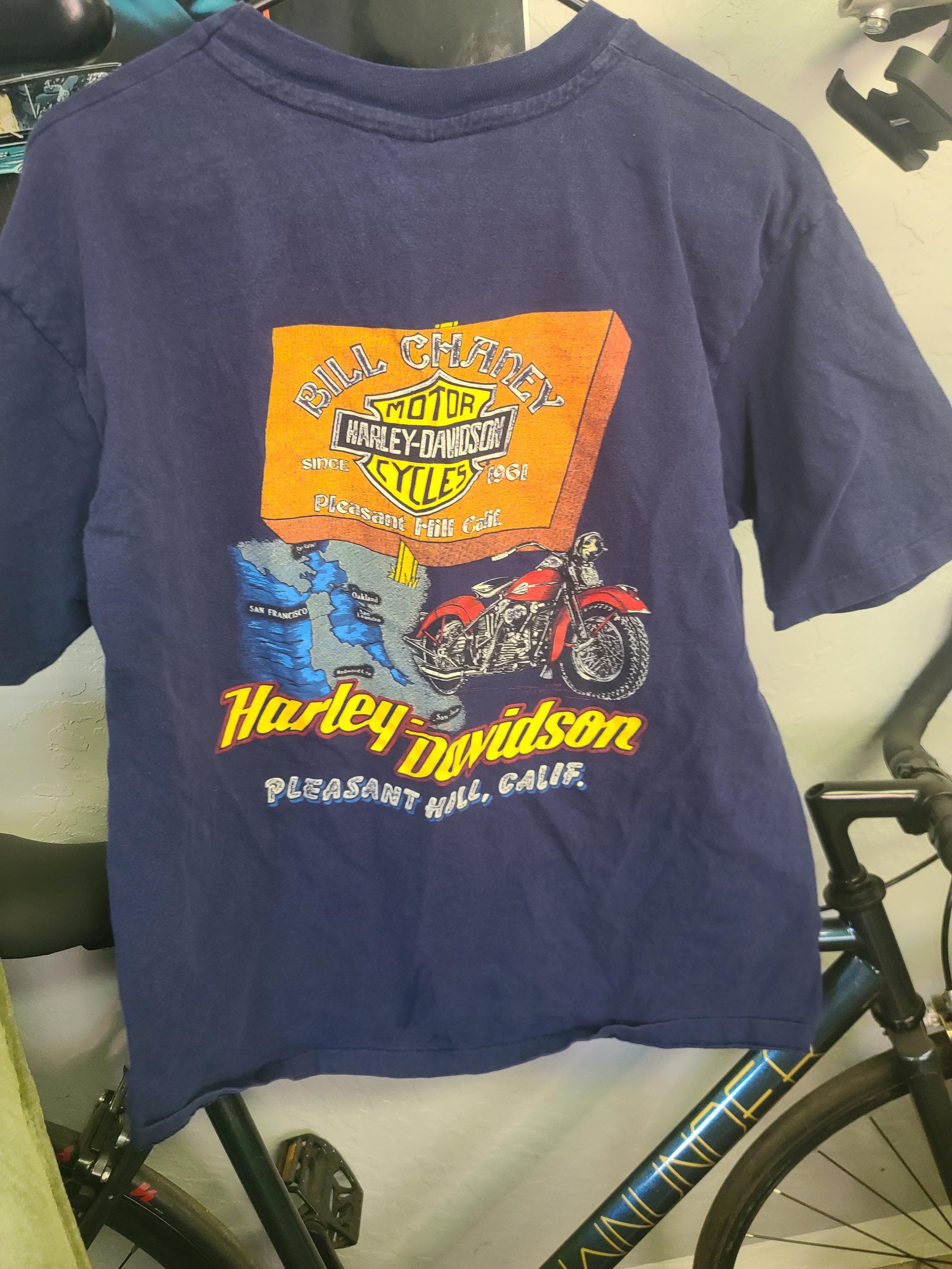 Harley Davidson Hanes Tag Tee Shirt Extra Large Vintage Retro 80s