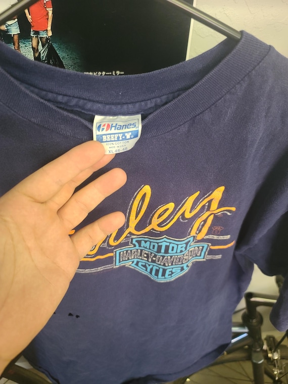 Harley-Davidson Tシャツ XL Hanesタグ 80s Harley Davidson Hanes Tag Tee Shirt Extra Large Vintage