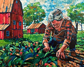 Granny's Garden (Fine Art Print)