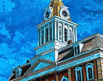 Indiana Courthouse (Fine Art Print)