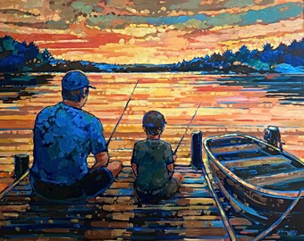 On the Dock (Fine Art Print)