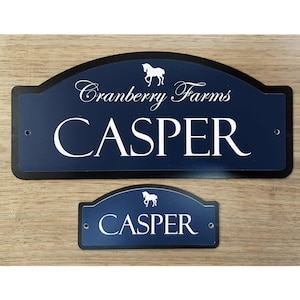 Horse Stall Name Plate The Standard