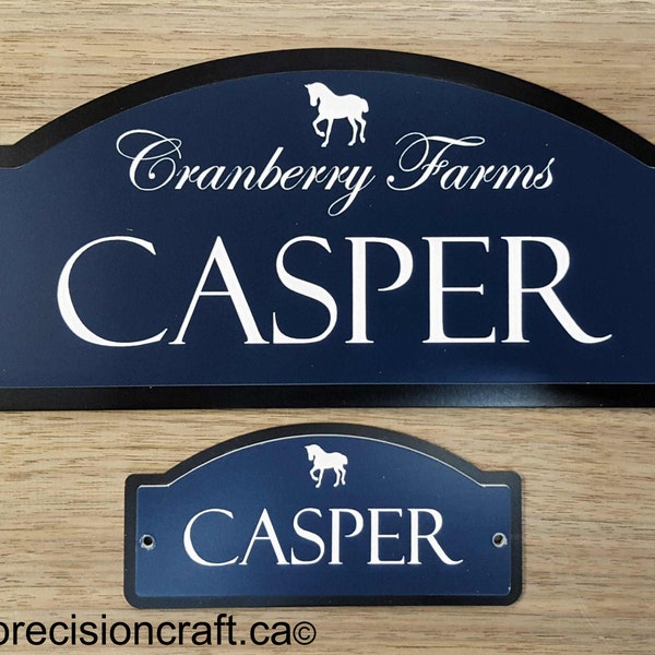 Horse Stall Name Plate The Standard