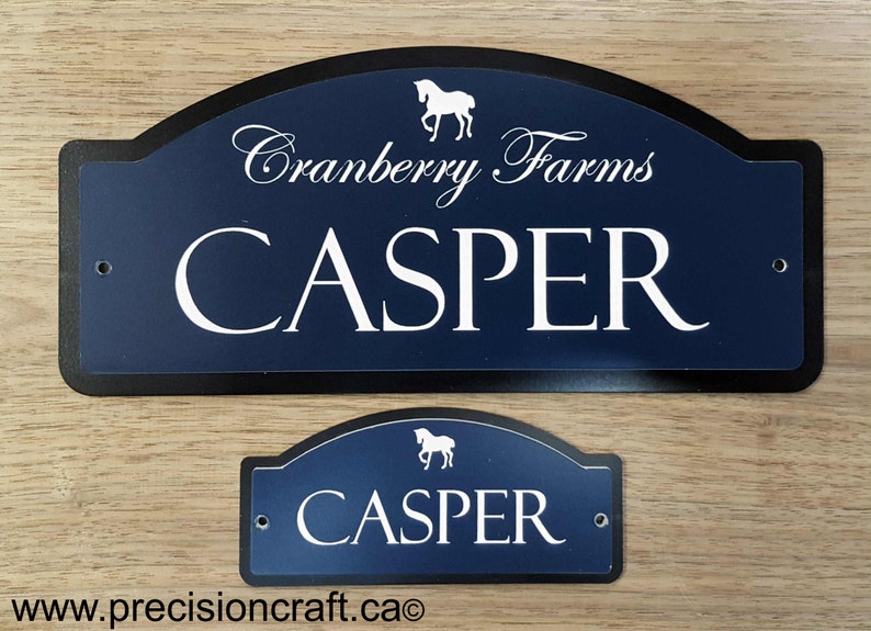Horse Stall Name Plate The Standard image 1