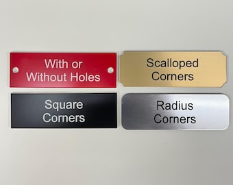 Personalized Lamacoid Tag Laser Engraved, Trophy Tag, Award Tag