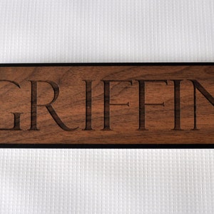 Horse Stall Name Plate Wood Front