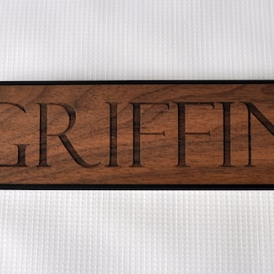 Horse Stall Name Plate Wood Front