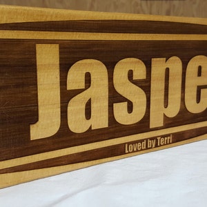 Stall Name Plate Cedar