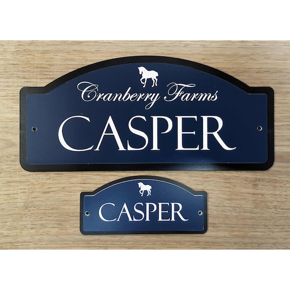 Horse Stall Name Plate The Standard