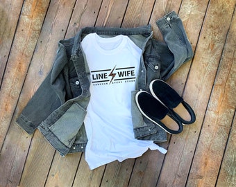 Leopard Bolt Line Wife Shirt | Leopard Print Bolt Line Wife T Shirt | Lineman Wife Shirt | Linewife Shirt | Linewife T-Shirt | Line Wifey