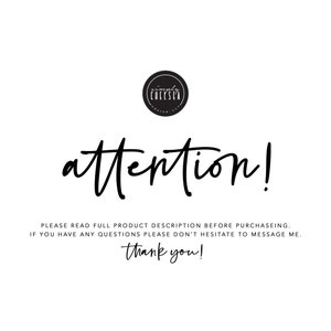 May include: Black and white text on a white background that reads "attention!"  "PLEASE READ FULL PRODUCT DESCRIPTION BEFORE PURCHASEING. IF YOU HAVE ANY QUESTIONS PLEASE DON'T HESITATE TO MESSAGE ME. thank you!"