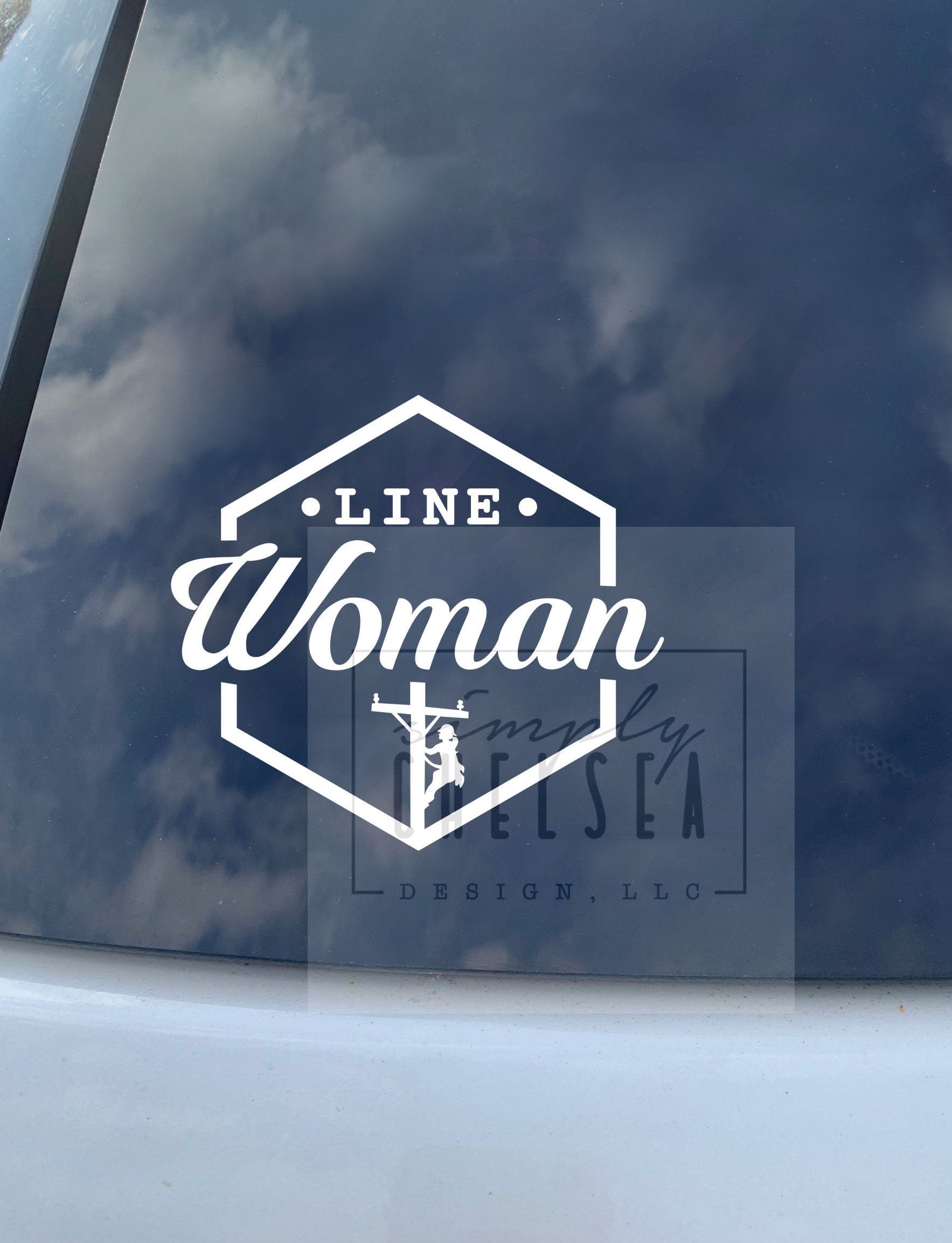Line Work Decal Line Woman Decal | Line Lady Decal | Lineman Decal | Journeyman Lineman ...