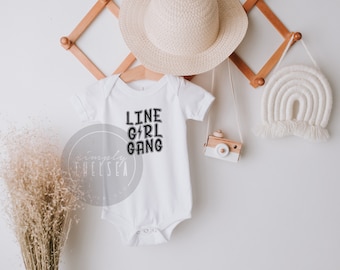 Body Gang Girl Line | Ensemble fille Line | Chemise Linebaby | Ligne de vêtements de sauvetage | Chemise thème compagnon | Petit grunt | MFJL