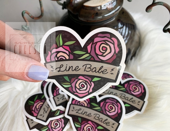 Line Babe Sticker |  Lineman Girlfriend decal | Line Lady sticker | Linewife cup, car, decal | Lineman wife decal | Linewife leopard