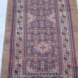 Antique Camel hair Serab 13.5x3.2 Runner, NW Persia,Last Quarter of 19th Century