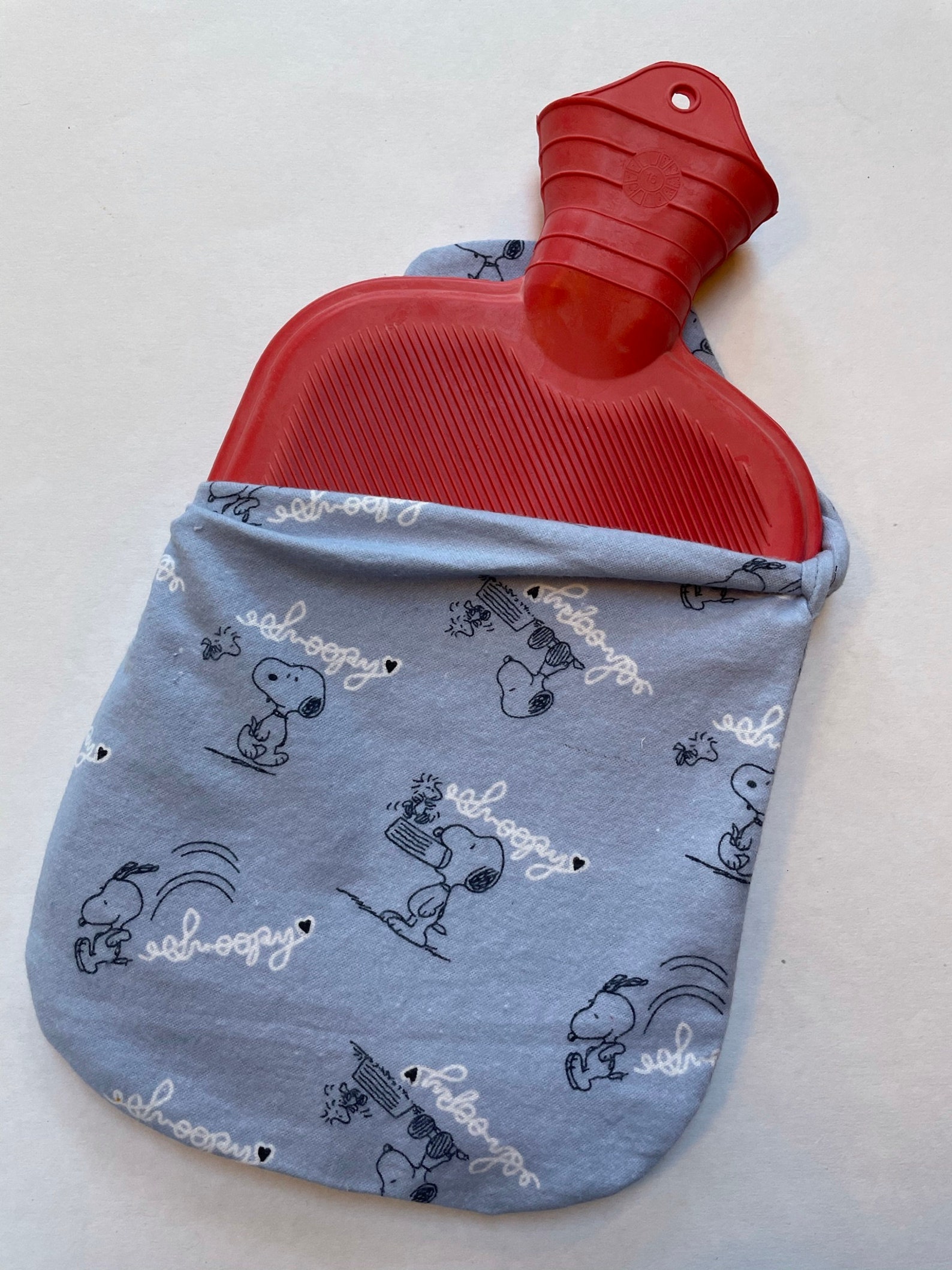 Flannel Hot Water Bottle Cover Peanuts Snoopy and Woodstock Etsy