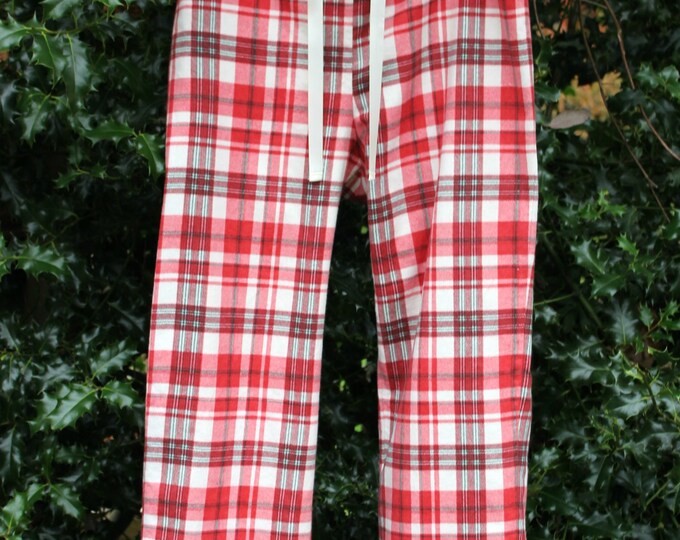 Handmade Women's Christmas Pajama Bottoms Flannel Plaid Etsy Canada